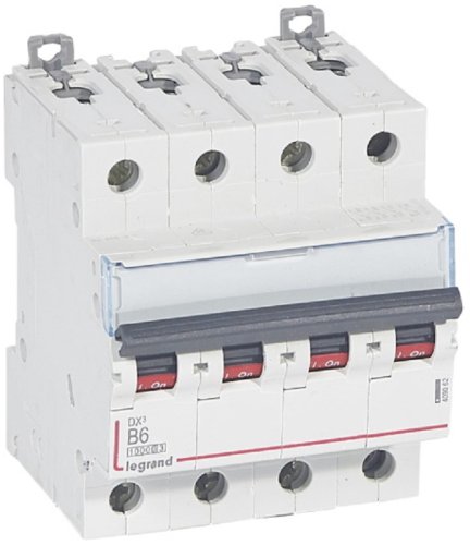 Выключатель автоматический Legrand DX3-E 10000 4п 6А B 16кА картинка